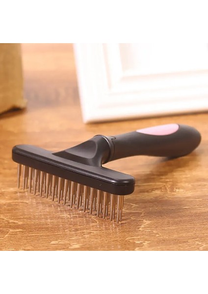 Köpek Tırmağı Deshedding Dematting Fırça Tavuk Düşük Tırmık Köpekler Için Kediler Kısa Uzun Saç Evcil Hayvan Fırçaları Çift Sıralı Pinscolor: Pembe (Yurt Dışından)