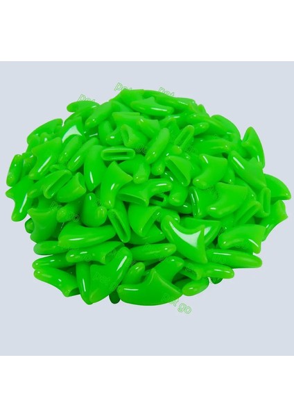 Yeni Moda Düz Renkli 100PCS/LOT Kedi Tırnak Kapakları Cat Yumuşak Pençe Kedi Pençeleri 5*yapışkan Tutkal 4 Kedi Boyutu Renk: Elektrikli Yeşil/beden: Xs (Yurt Dışından)