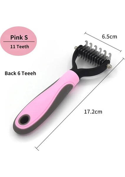 Köpek Kedi Tarak Fırçaları Köpekler Tımarlama Malzemeleri Malzemeleri Profesyonel Evcil Hayvan Deshedding Fırça Köpek Saç Sökücü Evcil Hayvan Kürk Düğüm Kesici Renk: Pembe S (Yurt Dışından)