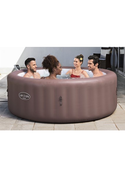 Lay-Z-Spa® 6001G Hawaii Smart Airjet™ Enerji Tasarruflu Şişme Spa Havuzu, Mobil Uygulama Kontrollü, 4-6 Kişilik