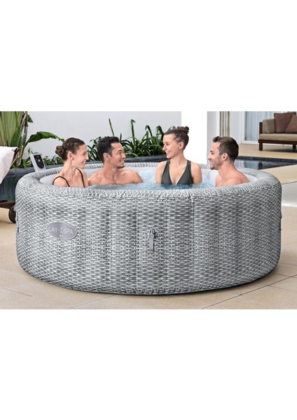 Lay-Z-Spa® Bali Smart Airjet™ 6001N Enerji Tasarruflu Şişme Spa Havuzu, Mobil Uygulama Kontrollü, 4-6 Kişilik
