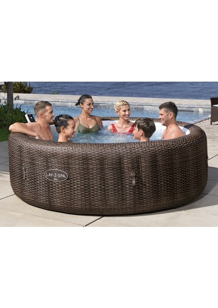 Lay-Z-Spa® Bali Smart Airjet™ 6001P Enerji Tasarruflu Şişme Spa Havuzu, Mobil Uygulama Kontrollü, 5-7 Kişilik