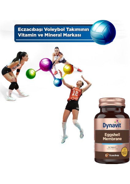 Eggshell Membrane 30 Tablet - Yumurta Kabuğu Zarı, Metilsülfonilmetan, C Vitamini, Zerdeçal,Manganez