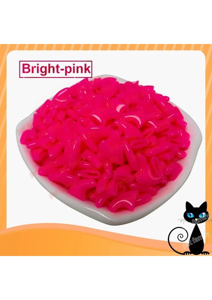 100PCS /lot Kedi Tırnak Kapakları Yumuşak Kedi Pençe Kontrol Evcil Hayvanları Silikon Tırnak Koruyucusu Yapıştırıcı ve Aplikatör Renk: Prenses Pembesi /boyutu: Xs (Yurt Dışından)