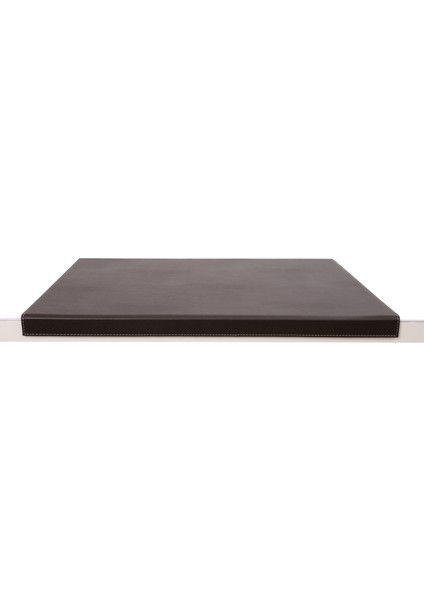Sümen Kapaksız Masaüstü Tekli Kenar Korumalı Desk Pad Vegan 40X60X3,5 cm. Kahverengi