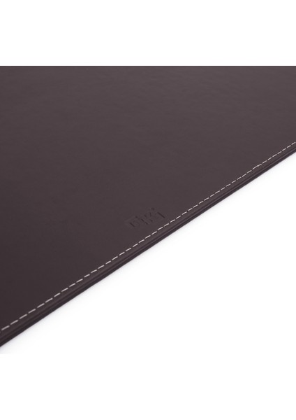 Sümen Kapaksız Masaüstü Tekli Kenar Korumalı Desk Pad Vegan 40X60X3,5 cm. Kahverengi