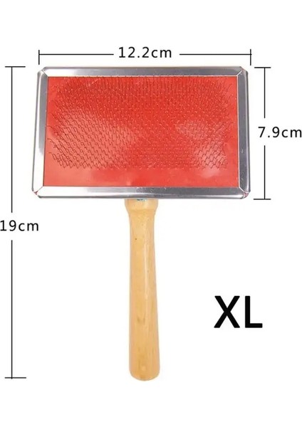 Çelik Iğne Ahşap Tutma Köpek Kedi Evcil Hayvanlar Yokie Gilling Fırça Köpek Tırmağı Pet Fırçası Tomurcuk Masaj Tımar Araçları Aksesuarlar Renk: Xl (Yurt Dışından)