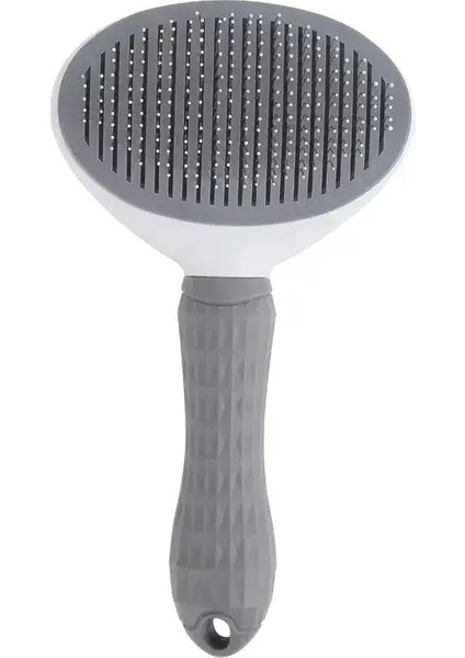 Pet Köpek Fırçası Kedi Tarağı Kendini Temizleme Pet Saç Çıkma Fırçası Köpekler Için Kediler Bakım Araçları Evcil Hayvanlar Demating Com Dogs Accessoriescolor: Gri (Yurt Dışından)