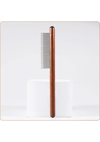 1ADET Kedi Tüyü Temizleme Tarak Yüzen Tüy Temizleme Pürüzsüz Fırça Ahşap Saplı, Köpek ve Kedi Bakımı Araçları Için Renk: Sık Dişler (Yurt Dışından)