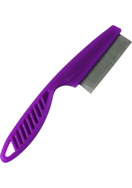 Ev Pet Hayvan Bakımı Kedi Köpek Pet Pet Paslanmaz Çelik Konfor Pire Saç Tomberi Renk: Mor (Yurt Dışından)