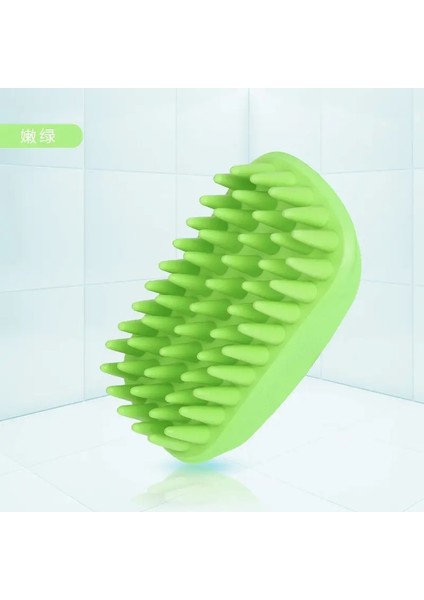 Silicone Yumuşak Köpek Kedi Banyo Masaj Fırçası Evcil Hayvan Banyo Eseri Renk:kırmızı (Yurt Dışından)