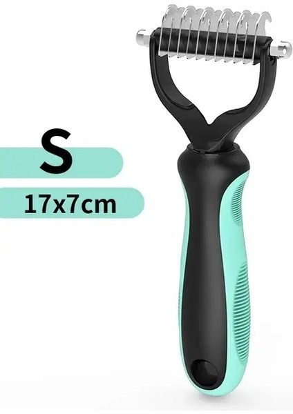 Pet Eptepoval Troc Cat Köpek Fırçası Pet Saç Bakım Aracı Yavru Köpek Saç Dökülme Taraklar Pet Kürk Kırpma Dematting Deshedding Fırça: Açık Mavi S (Yurt Dışından)