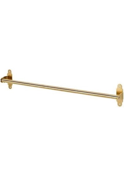 Gold Mutfak Rayı 60 cm Meridyendukkan Pirinç Mutfak Askılığı Metal Ray