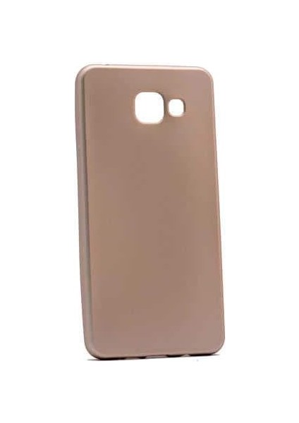 Samsung Galaxy A5 2017 Uyumlu Mat Yumuşak Silikon Kılıf (Altın Rengi)
