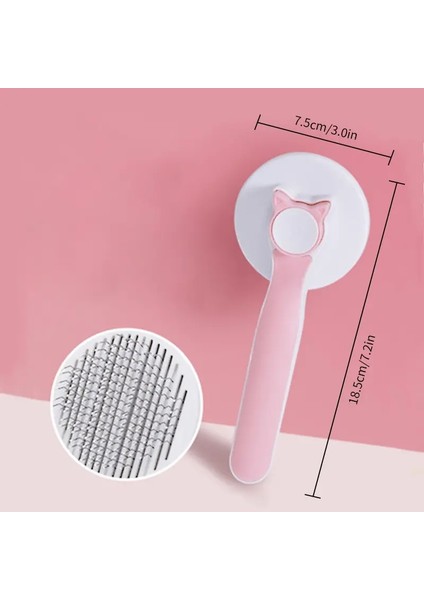 Kedi Tarakı Evcil Tarakı Kendiliğinden Temizlenen Slicker Tarak Saç Temizleme Tarakı Saç ı Tarakı Evcil Saç Düzeltici Tarak Güzellik Slicker Köpek Tarakı Renk:pembe 3 (Yurt Dışından)