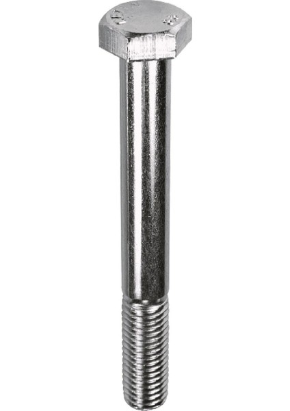 Kraft M16X90 Din 931 8.8 Kalite Akb Çelik Cıvata, Beyaz, 10 Adet