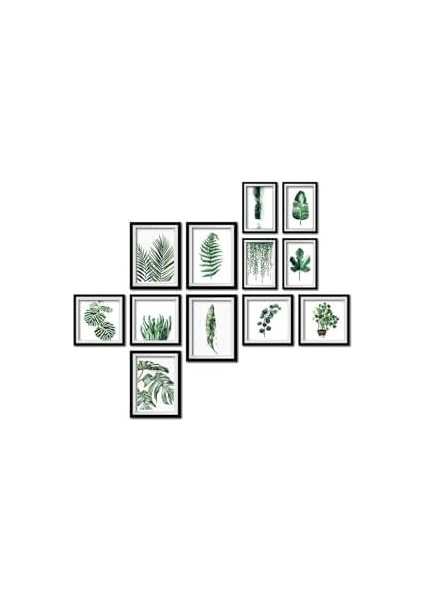 12 Parça Ahşap Mdf Duvar Posteri Tablo Seti Çerçeve Görünümlü DEKOLIADKJ072-S fiyatları