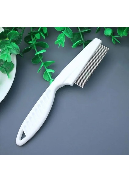 Evcil Köpek Kedi Parazit Pires Tarayıcı Paslanmaz Çelik Diş Paslanmaz Çelik Tırmalama Fırçası Temizleme Aracı (Yurt Dışından)