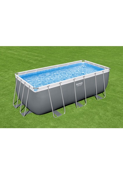 ® 56457 Power Steel™ Prefabrik Yer Üstü Havuz Seti 4,12 M x 2,01 M x 1,22 M