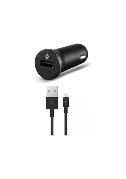 Iletişim 2CKC752S Compact Araç Şarj Aleti + Lightning Kablo 1 Metre
