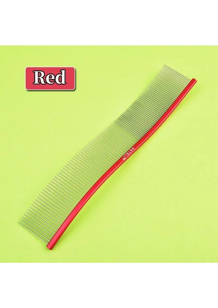 22CM S-Şekilli Evcil Gökkuşağı Tarakı Kedi Tarakı Paslanmaz Çelik Köpek Tarakı Yoğun Diş Temizleme Fırçası Tüy Temizleme Evcil Malzemeleri Renk:sarı YEŞIL/BOYUT:22CM (Yurt Dışından)