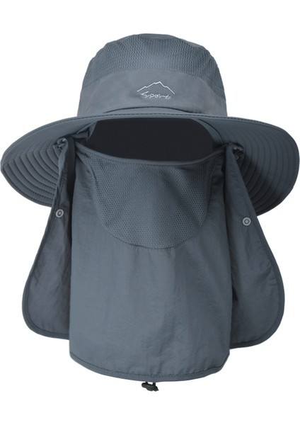 Güneş Şapka Uv Koruma Geniş Ağız Boyun Flap Yüz Kapak (Yurt Dışından)