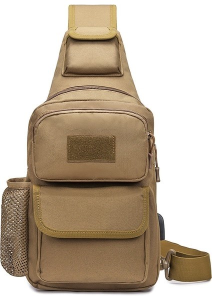 Erkek Göğüs Çantası, Çapraz Omuz Çantası, Çok Fonksiyonlu Açık Kamuflaj Taktik Sırt Çantası, Büyük Kapasiteli Tek Omuz Çapraz Omuz Spor Çantası (Yurt Dışından)