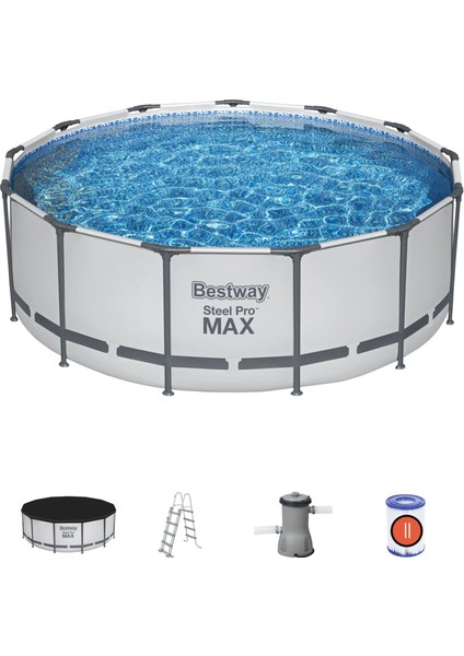 ® 5618W Steel Pro Max™ Prefabrik Yer Üstü Çember Havuz Seti 3,96 M x 1,22 M