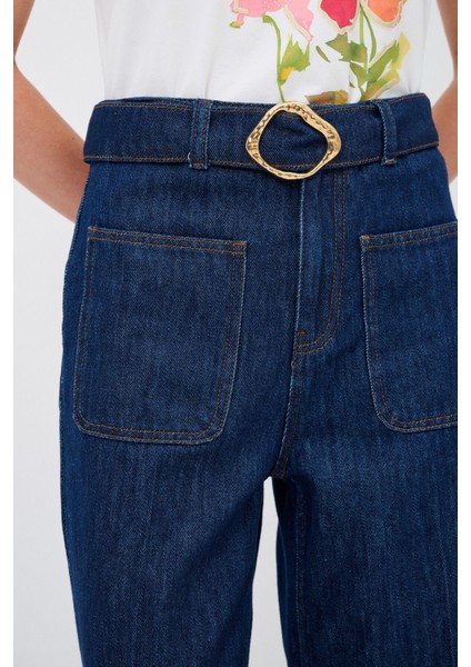 Toka Detaylı Jean Pantolon fırsatları