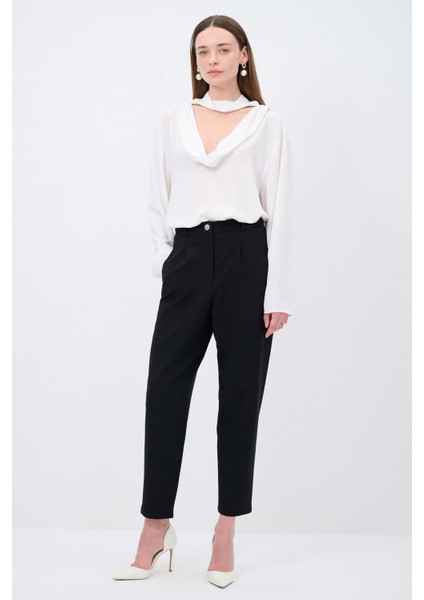 Gabardin Pantolon Siyah 153L9405000