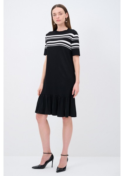 Kısa Kollu Triko Elbise C.siyah 124L9362000 fırsatları