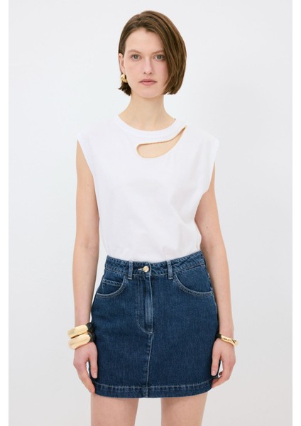 Cepli Mini Denim Etek modelleri