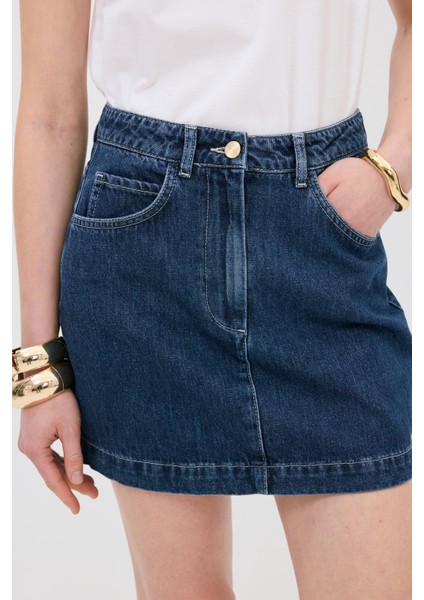 Cepli Mini Denim Etek fırsatları