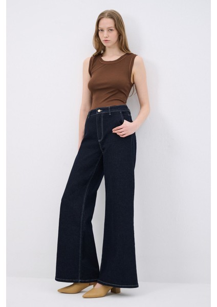 Cepli Bol Paça Denim Pantolon fırsatları