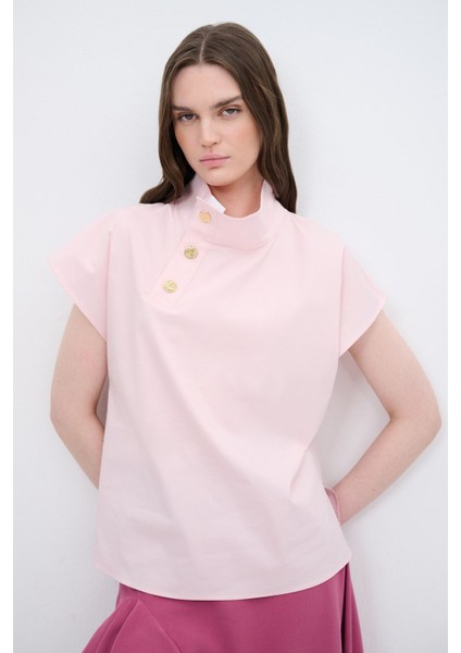 Poplin Gömlek Pembe 115L8981001
