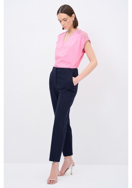Beli Lastikli Pantolon Lacivert 153L7999006