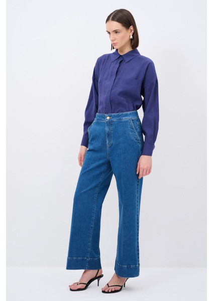 Geniş Paça Jean Pantolon modelleri