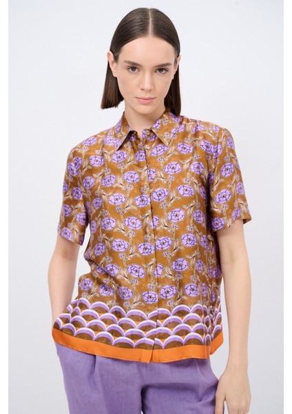 Desenli Kısa Kollu Gömlek
