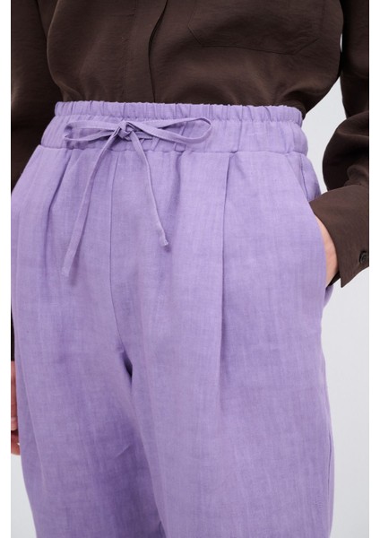 Beli Lastikli Keten Pantolon modelleri