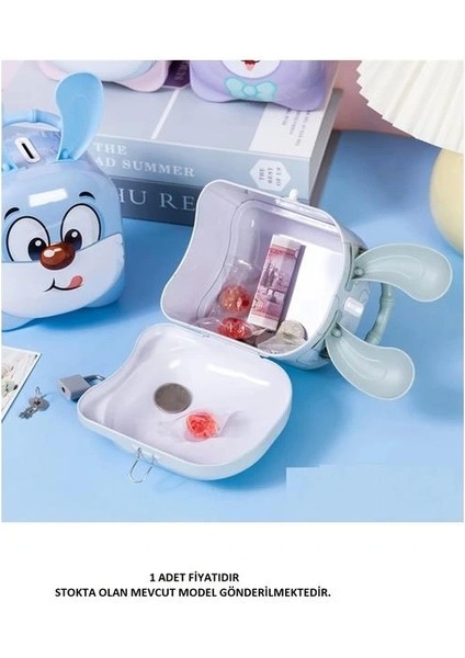 S-262 (13-23) Tavşan Saplı Kilitli Metal Kumbara 3+ - Tekli fiyatları