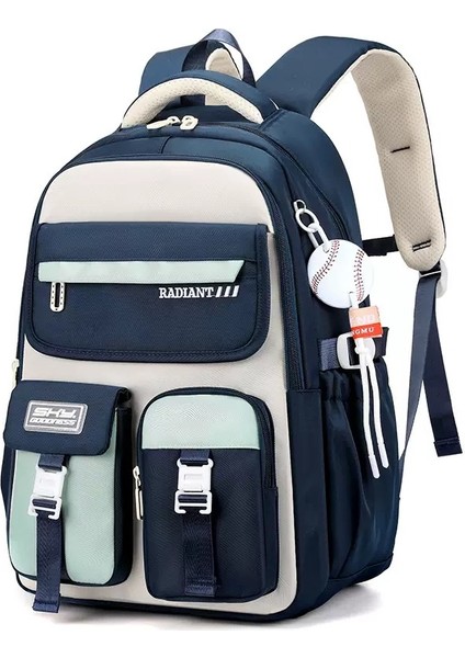 Büyük Kapasiteli Okul Çantası, Kir ve Suya Dayanıklı ve Yük Azaltıcı Sırt Çantası (Yurt Dışından)