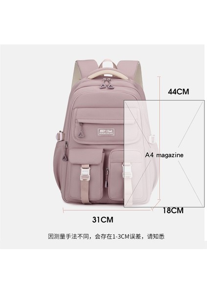 Okul Seyahati Öğrenci Sırt Çantası Için Düz Renk Basit Çok Işlevli Büyük Kapasiteli Sırt Çantası (Yurt Dışından) fiyatları