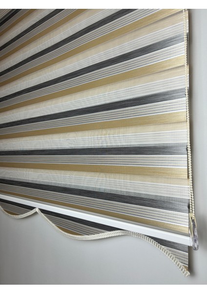 Dilimli Iki Renk-Gri/krem Ev-Ofis Perdesi Aluminyum Sistem – Şık & Kullanışlı Perde (Alüminyum Sistem) fiyatları