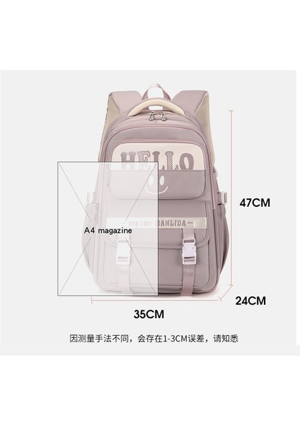 Ortaokul Kız Okul Çantası Büyük Kapasiteli Lise Öğrencisi Kız Kilo Azaltıcı Sırt Çantası (Yurt Dışından) fiyatları