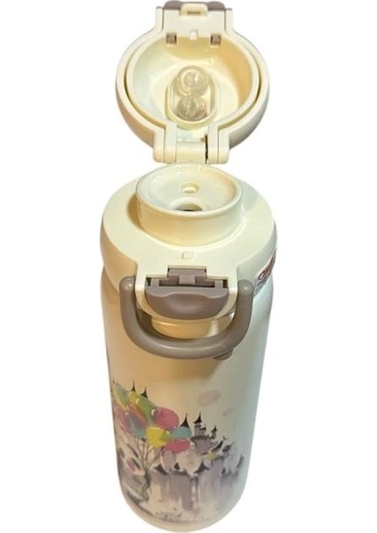 Vagonlife Dıller Çelik Pipetli / Pipetsiz Kullanım El Askılı Matara/termos D9252 600ML