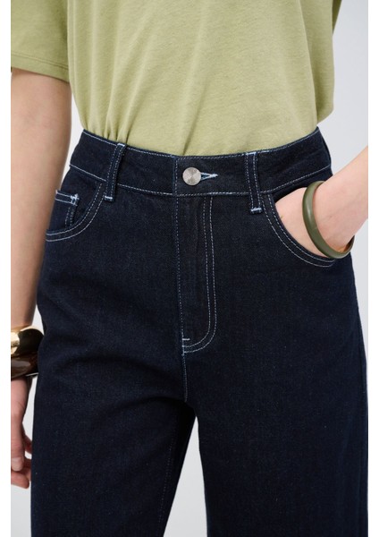 Dikiş Detaylı Denim Pantolon fırsatları