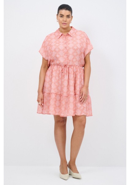 Desenli Kısa Şifon Elbise fiyatları