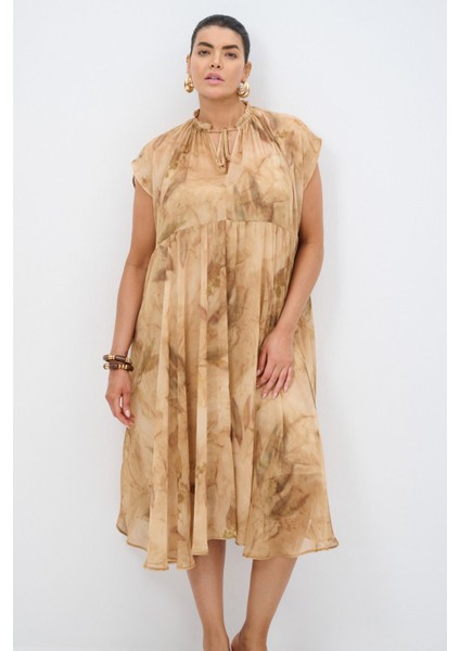 Şifon Desenli Elbise fırsatları