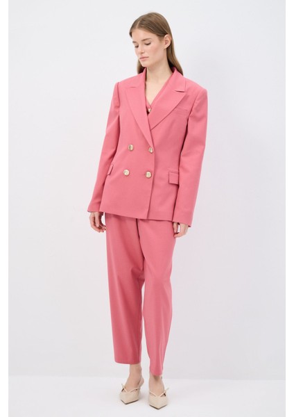 Düğmeli Ceket Pembe 11945092000