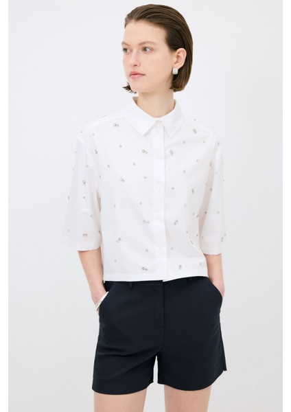 Taşlı Gömlek Kemik 13044880000 fırsatları